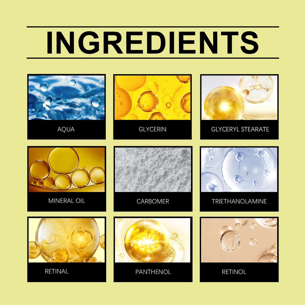 Retinol Face Cream Moisturizing Hydrating Skin