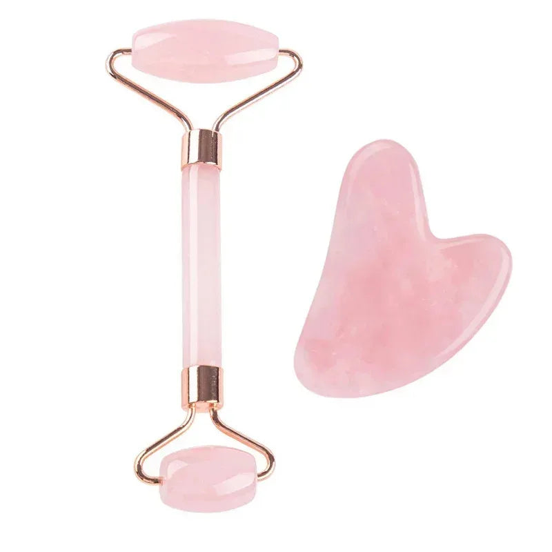 Natural Jade Roller Face Gua Sha Kit